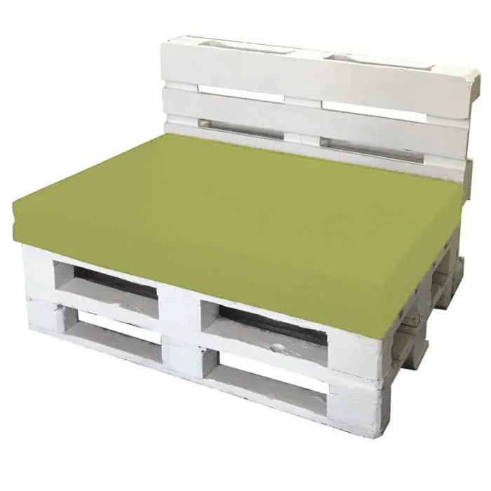 Cuscini per Pallet 120x80cm Seduta e Schienale in Poliestere Avalli Verde - immagine 2