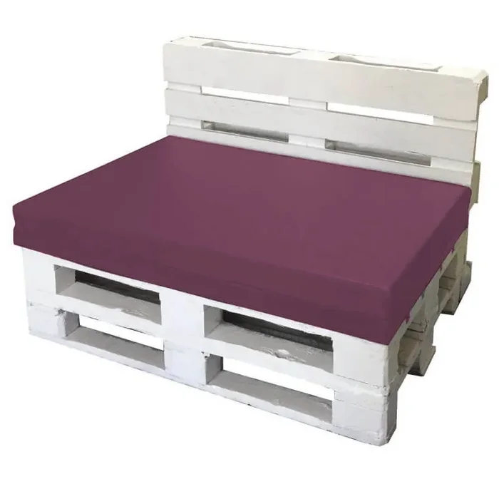 Cuscini per Pallet 120x80cm Seduta e Schienale in Poliestere Avalli Viola Fornitura - immagine 2