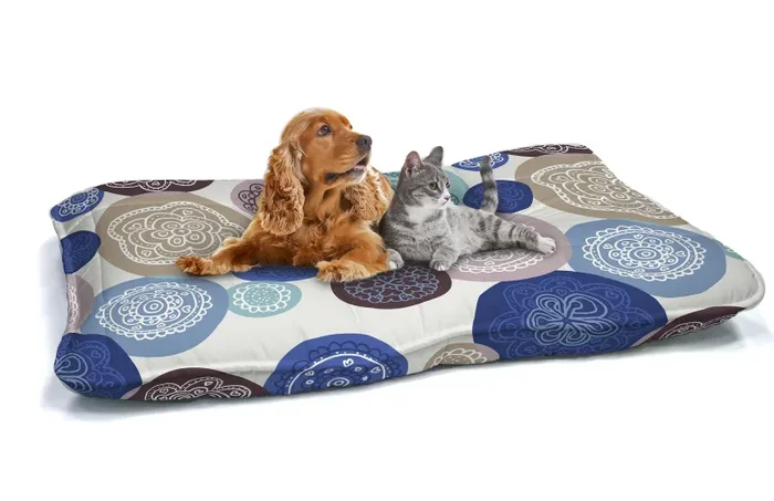 Cuscino Imbottito per Cani e Gatti 60×100 cm in Microfibra Murrine