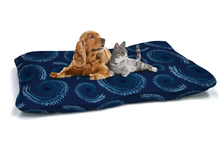 Cuscino Imbottito per Cani e Gatti 60×100 cm in Microfibra Vortex
