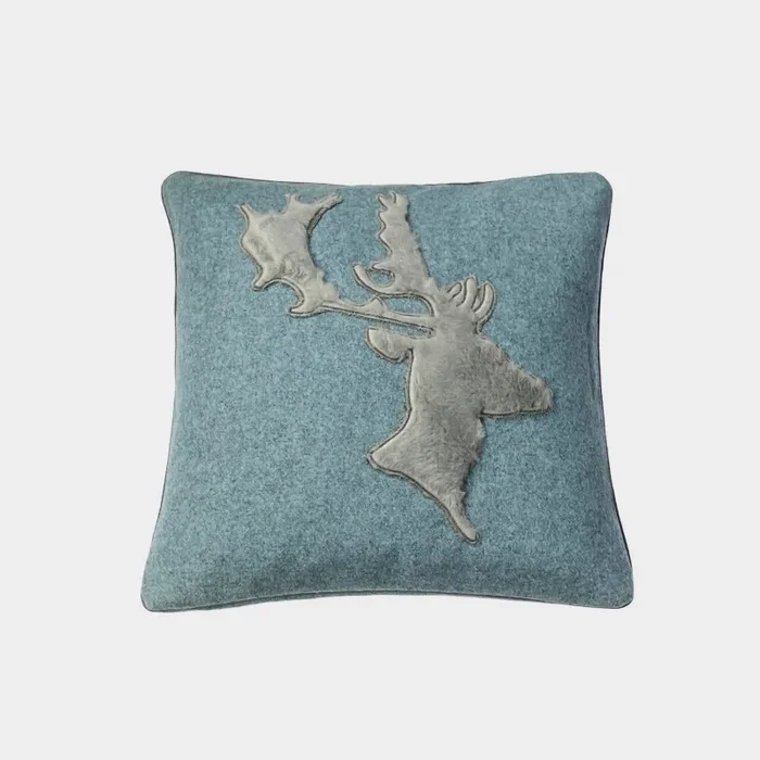 Cuscino Lana Melange Profilo Cervo