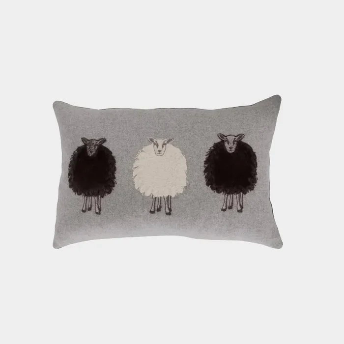Cuscino Lana Melange Tre Pecorelle