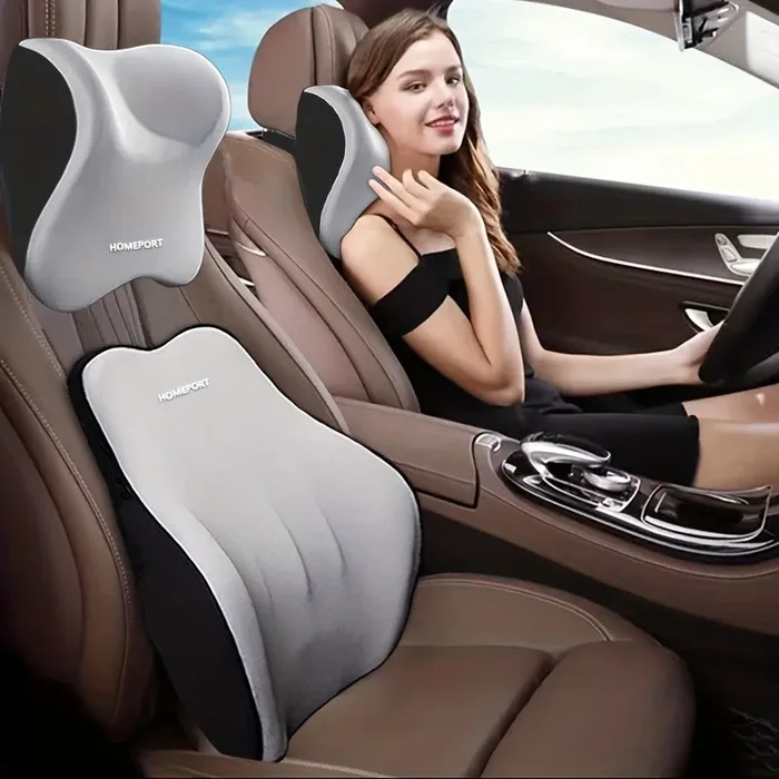 Cuscino Lombare Del Poggiatesta Dell’auto Cuscino Per Il Collo Dell’auto In Memory Foam Importato Ad Alto Rimbalzo Al 100% Supporto Per La Vita Cuscino Per Seggiolino Auto Di Fascia Alta