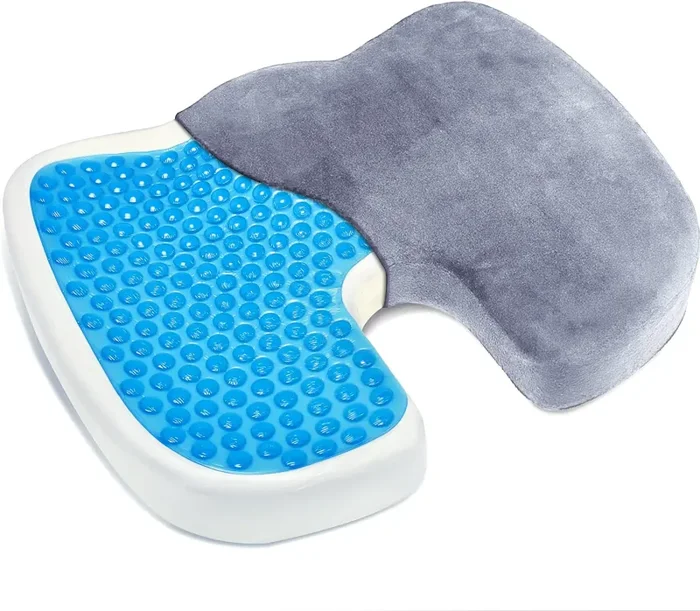 Cuscino Ortopedico 45x35x7,5 cm in Gel e Memory Foam