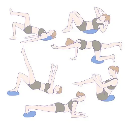 Cuscino Oscillante Ø35 cm per Esercizi Posturali Blu In saldo - immagine 2