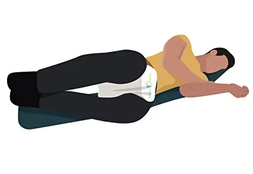 Cuscino per le Ginocchia Sviluppato da Medici – Supporto Ortopedico in Memory Foam per Traversine Laterali, Sciatica, Dolore Lombare – Cuscino per Gambe per Dormire sul Lato – Manuale Incluso - immagine 3