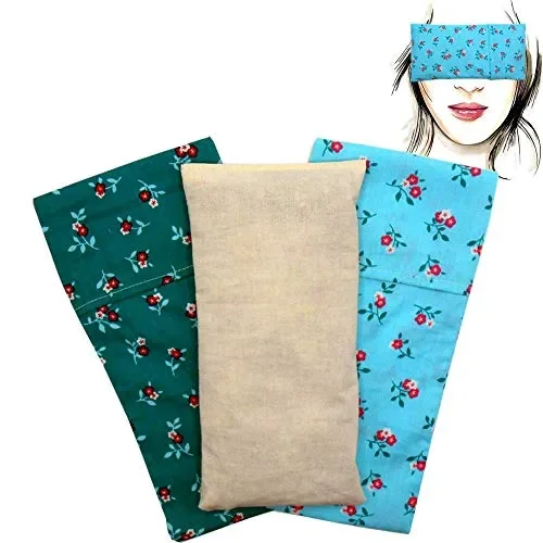 Cuscino per occhi “Pack Duo – Green” (1 ripieno e 2 federe lavabili) | Semi…