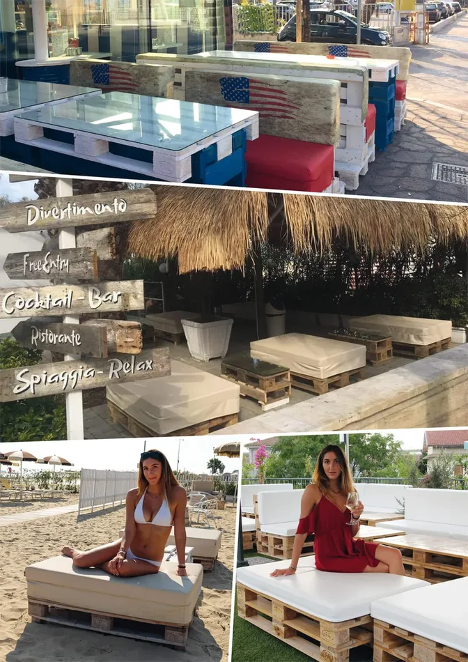 Cuscino per Pallet 120x80cm in Tessuto Pomodone Sabbia - immagine 3