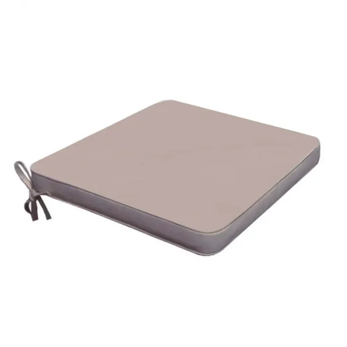 Cuscino Real Seduta 39x39x4 cm in Poliestere Tortora Online