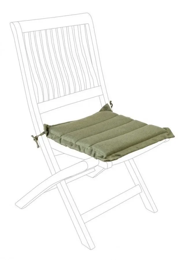 Cuscino Trapuntato Seduta Bosco Quadrata in Tessuto per Esterno