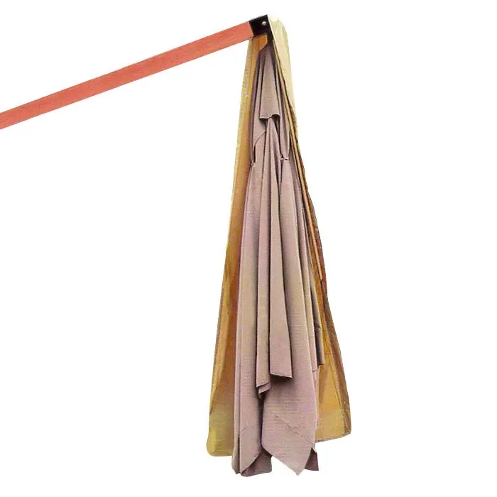 Custodia per Ombrellone da Giardino a Sbalzo 3x4m in Poliestere Marrone