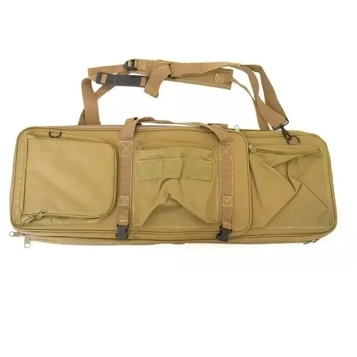 Custodia porta fucile doppia con spallacci Coyote - immagine 2