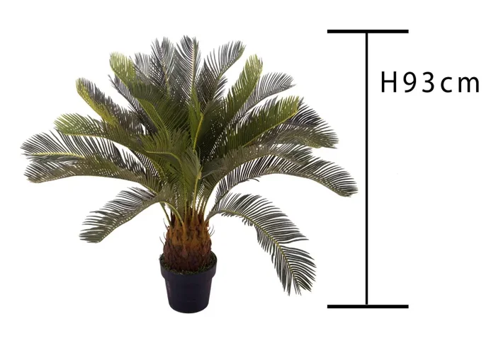Cycas Artificiale con Vaso Altezza 93 cm Verde - immagine 2