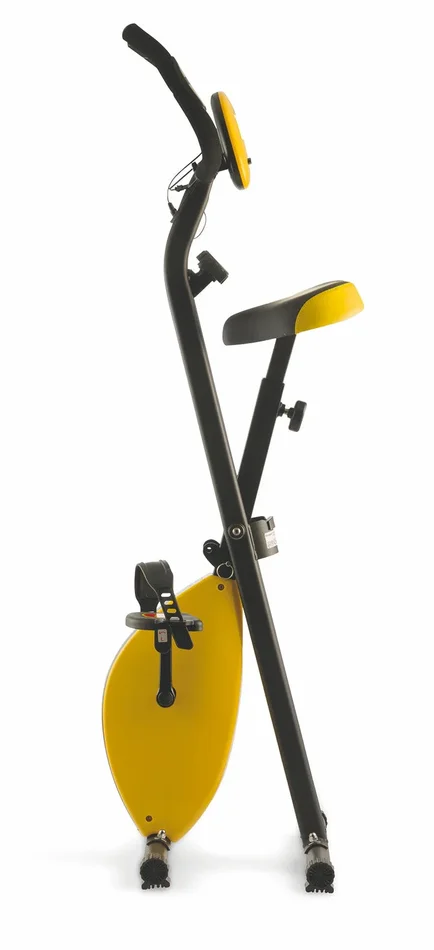 Cyclette Manuale Pieghevole 100Kg Kooper Simmy Gialla - immagine 2