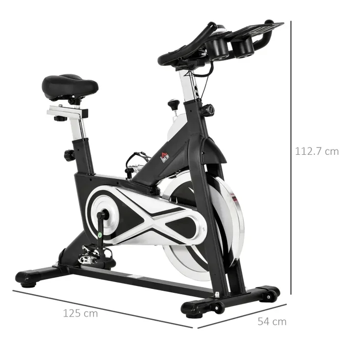 Cyclette Spin Bike Volano 18 Kg con Schermo LCD Nera Vendita online - immagine 3