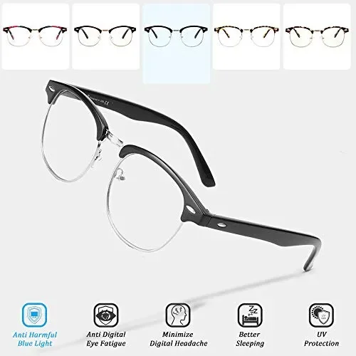 Cyxus Vetri filtro luce blu, Occhiali anti cefalea Classico Nero - immagine 3