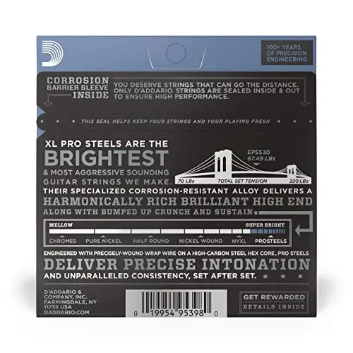 D’Addario EPS530 Set Corde Elettrica Eps Prosteel - immagine 3