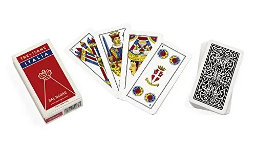 Dal Negro 10073 – Trevisane Italia Carte da Gioco Regionali, Astuccio Rosso
