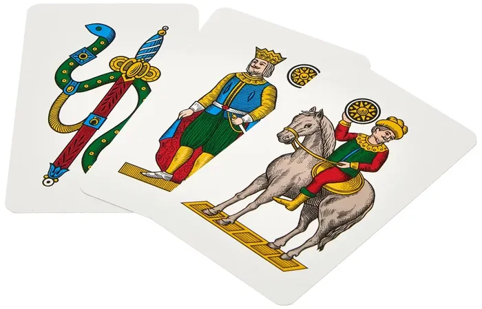 Dal Negro- Napoletane Italia-Astuccio Marrone Carte da Gioco Regionali, Multicolore, da 3 a 99 anni, 010069 - immagine 2