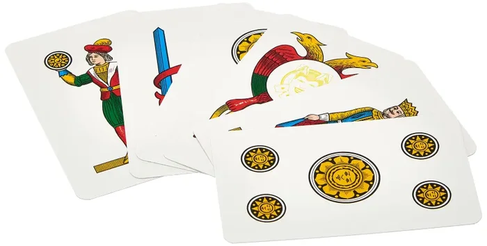 Dal Negro- Napoletane Italia-Astuccio Marrone Carte da Gioco Regionali, Multicolore, da 3 a 99 anni, 010069 - immagine 3