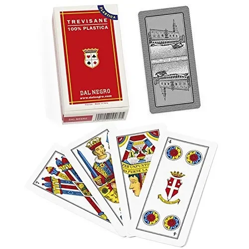 Dal Negro Trevisane Carte da Gioco Regionali, Astuccio Rosso, Colore, 15005
