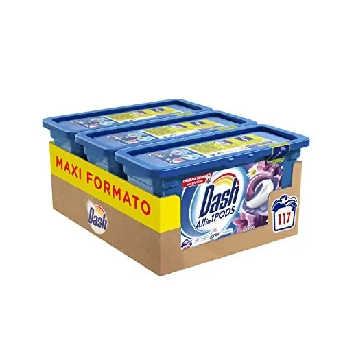 Dash Allin1 Pods Detersivo Lavatrice in Capsule Lavanda e Camomilla, Maxi…