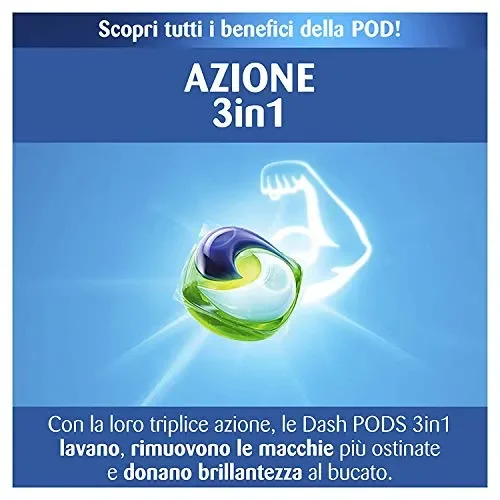 Dash Allin1 Pods Detersivo Lavatrice in Capsule Regolare, Maxi Formato 3 x… In saldo - immagine 2