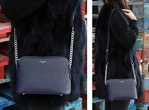 David Jones – Piccola Borsa a Tracolla Spalla Donna Catena – Mano Blu - immagine 2