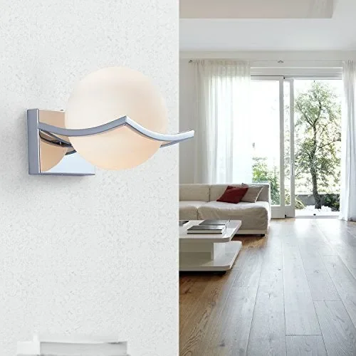 DAXGD LED Luci sfera di vetro Lampade da parete, Applique parete Interno… In saldo - immagine 3