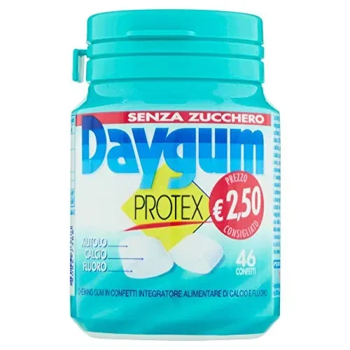 Daygum Protex Gomme da Masticare Senza Zucchero, Barattolo Chewing Gum Gusto… - immagine 2