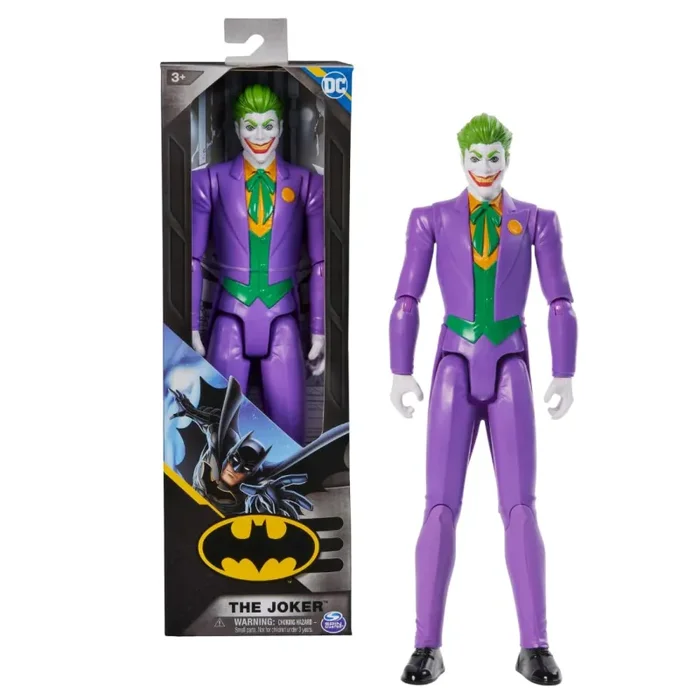 dc comics | Batman | Personaggio Joker in Scala 30 cm con Decorazioni Originali e 11 Punti di articolazione – Giocattoli per Bambini e Bambine dai 3 Anni