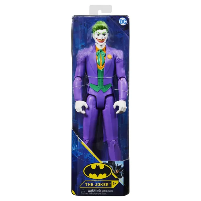 dc comics | Batman | Personaggio Joker in Scala 30 cm con Decorazioni Originali e 11 Punti di articolazione – Giocattoli per Bambini e Bambine dai 3 Anni - immagine 3