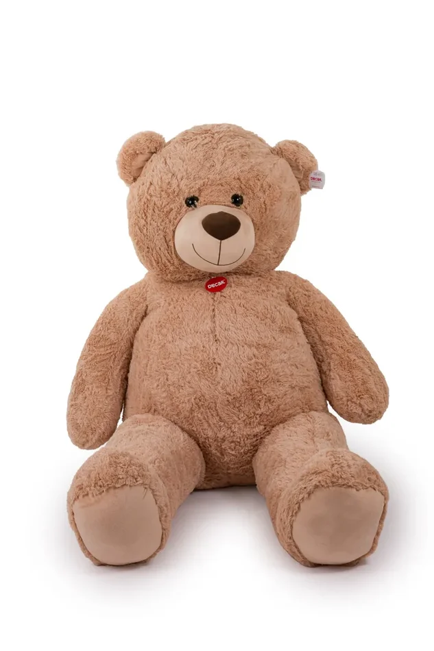De.car2 Peluche Orso con Targhetta L 180 Cm Beige