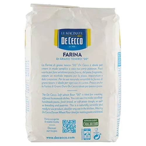 De Cecco Farina Di Grano Tenero 00 – 1Kg - immagine 3