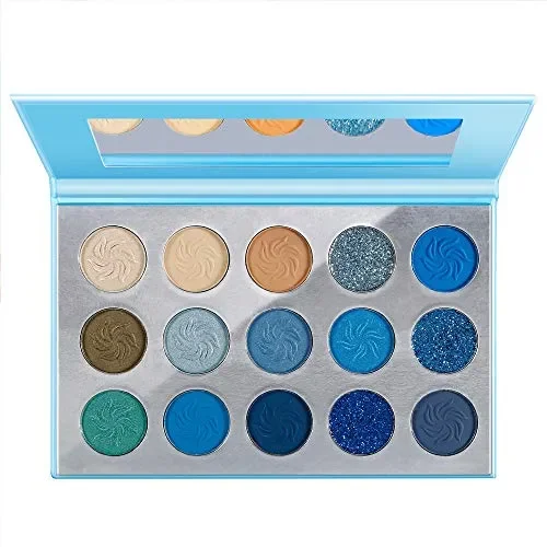 DE’LANCI Palette de maquillage 15 couleurs fard à paupières bleu…