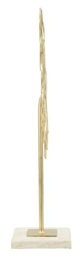 Decorazione Glam Ring 25,5x10x39,5 cm in Ferro Oro - immagine 2