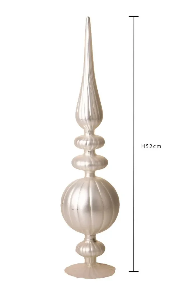 Decorazione Natalizia Topiary Sfere 52 cm in Vetro Champagne - immagine 2
