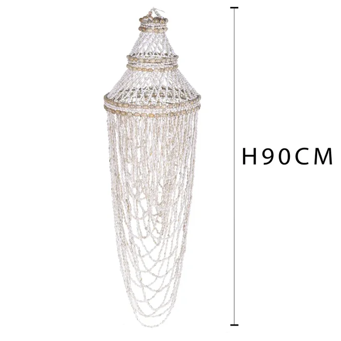 Decoro Lampadario con Conchiglie 90 cm - immagine 2