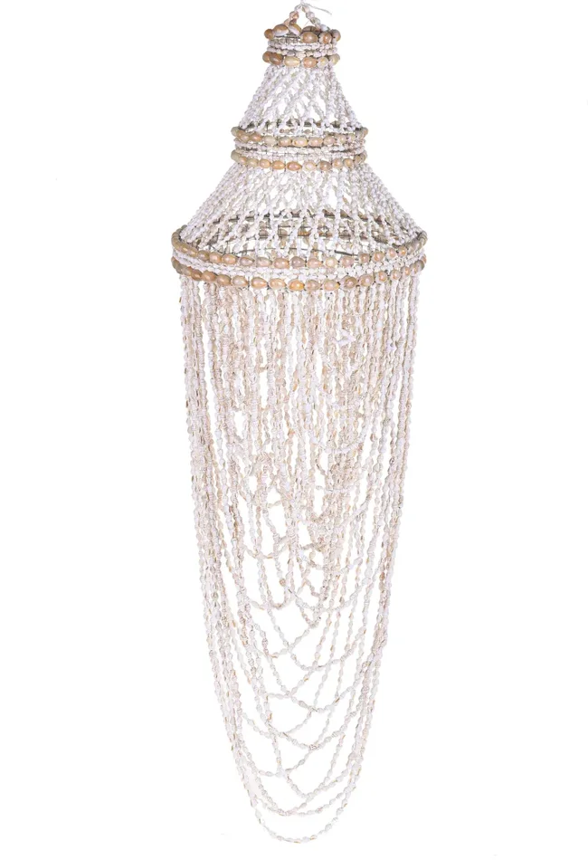 Decoro Lampadario con Conchiglie 90 cm - immagine 3