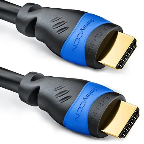 deleyCON 2m Cavo HDMI 2.0a/b – Alta Velocità con Ethernet – UHD 2 metri, Nero Saldi
