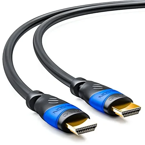 deleyCON 2m Cavo HDMI 2.0a/b – Alta Velocità con Ethernet – UHD 2 metri, Nero Saldi - immagine 2