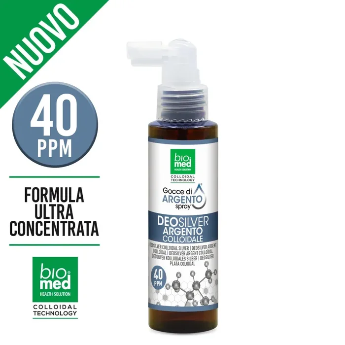 Deodorante Naturale Spray all’Argento Colloidale 40 PPM – Biomed Srl Online