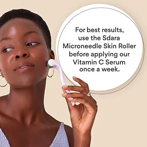 Derma Roller – Rullo per trattamento pelle del viso con microaghi – 540… - immagine 3