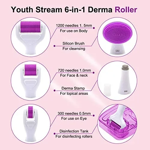 Dermaroller, Dermaroller Titanio, Corpo, Viso -… - immagine 2