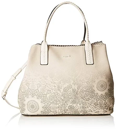 Desigual – Bag Double Gin_holbox Women, Borse a spalla Bianco (Rainy Day)