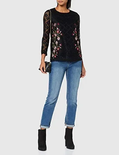 Desigual Blouse Mila Camicia Donna XXL, Nero (Negro 2000) - immagine 2
