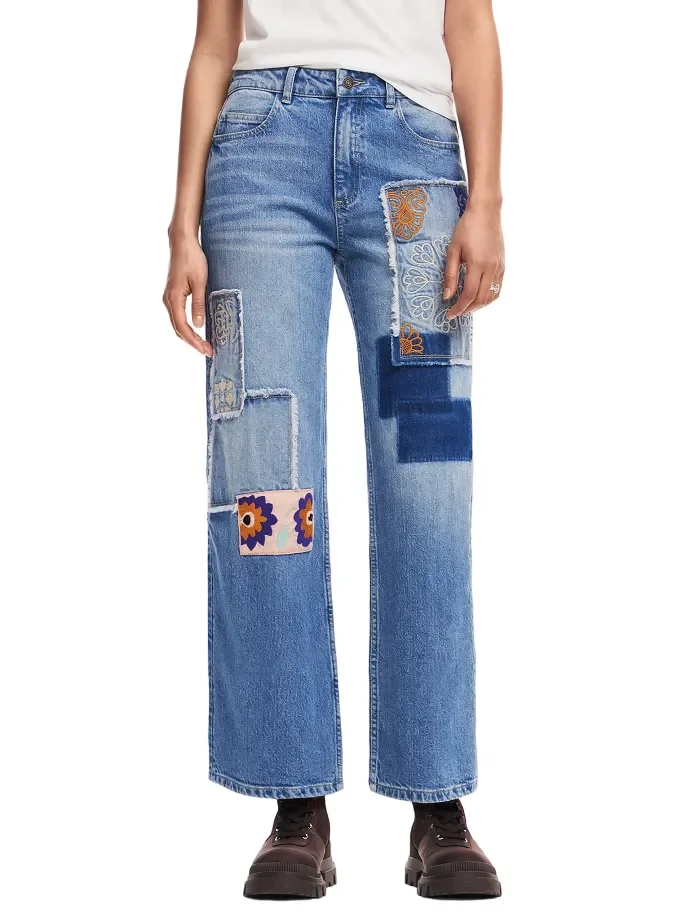 Desigual Jeans Mila 24WWDD97 Blu