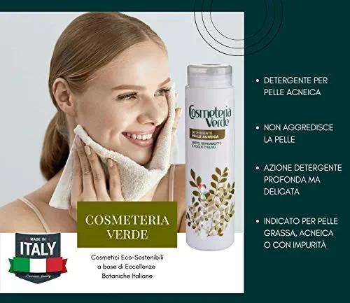 Detergente Pelle Acneica Cosmeteria Verde – per pelle affetta da… - immagine 3