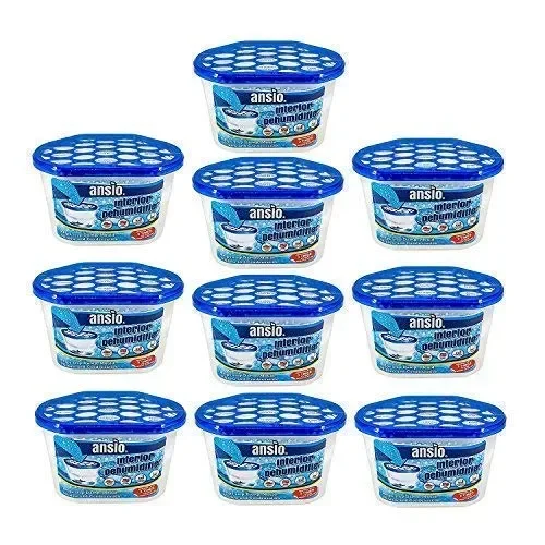 Deumidificatore interno ANSIO, dispositivo Confezione da 10 – Vasca 500 ml