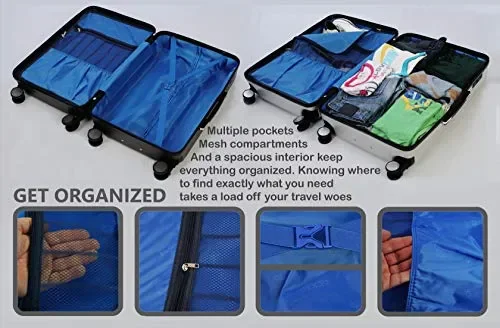 dEXEb – Valigia Trolley 68 cm Premium con rotelle M(68cm 73L), Metallic Braun - immagine 3